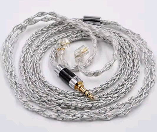 KZ CABLE DE MEJORA DE PLATA TRENZADO 8 NUCLEOS 784 HILOS