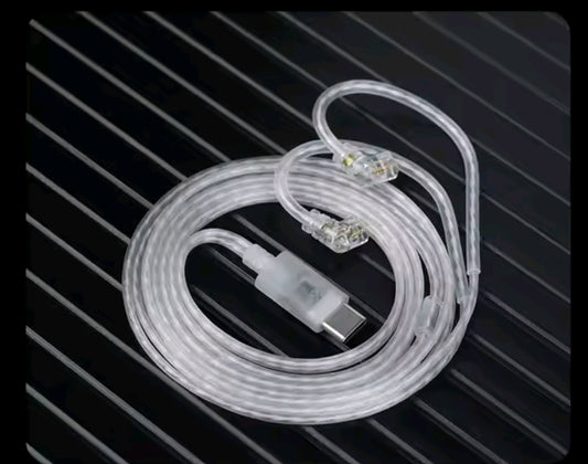 KZ CABLE DE PLATA LIBRE DE OXÍGENO USB-C CON MIC Y DAC INTEGRADO