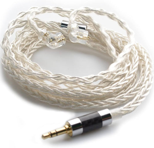 KZ CABLE DE MEJORA DE PLATA TRENZADO 8 NUCLEOS 1064 HILOS