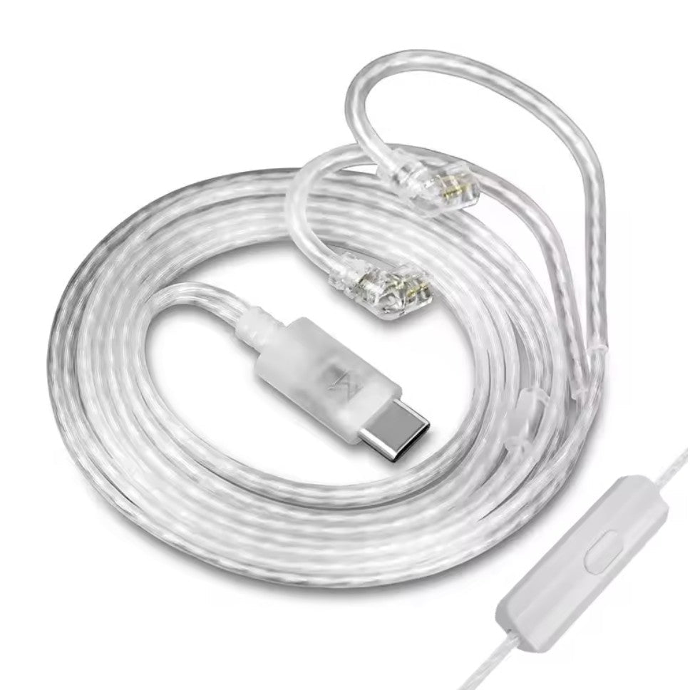 KZ CABLE DE PLATA LIBRE DE OXÍGENO USB-C CON MIC Y DAC INTEGRADO