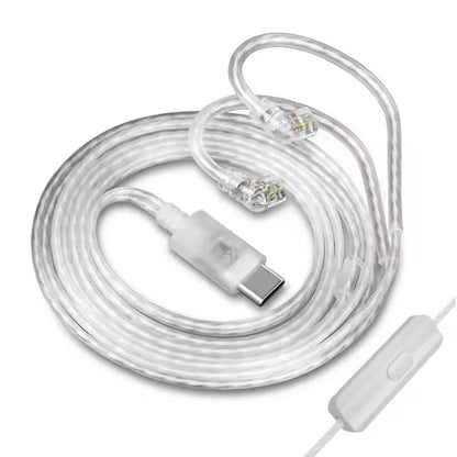 KZ CABLE DE PLATA LIBRE DE OXÍGENO USB-C CON MIC Y DAC INTEGRADO