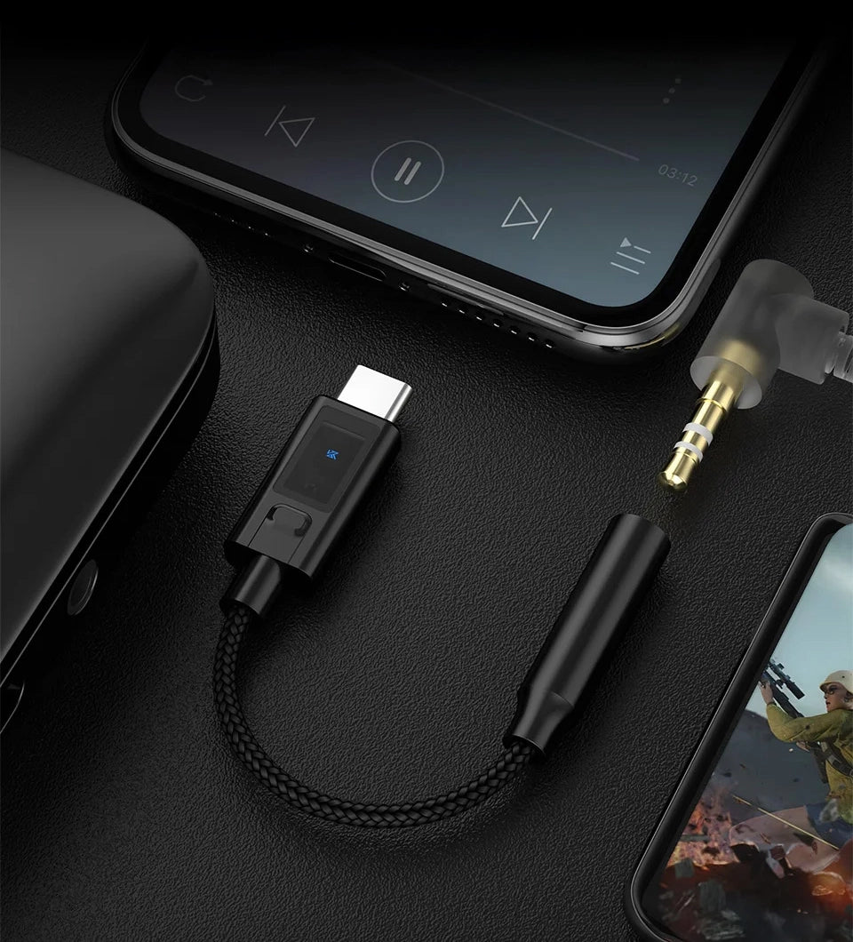 KZ AM02 ADAPTADOR DAC+EQ USB-C HI-RES OFICIAL