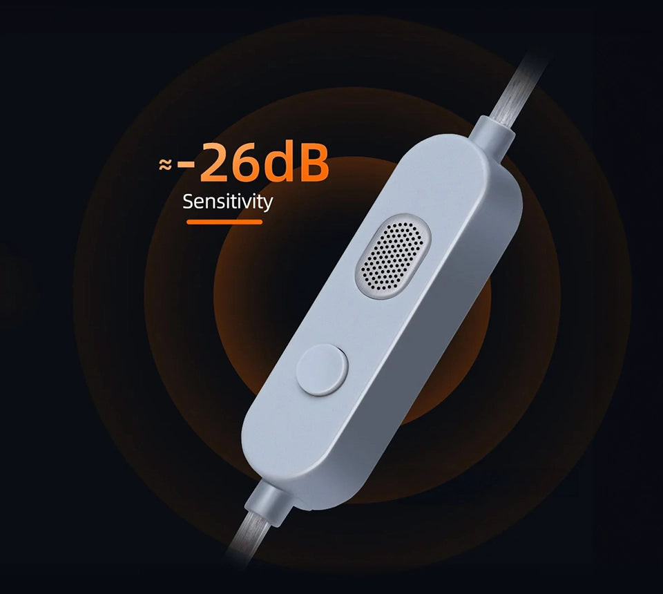 KZ M2 CABLE DE PLATA LIBRE DE OXÍGENO USB-C CON DAC+EQ Y MIC DUAL ANC